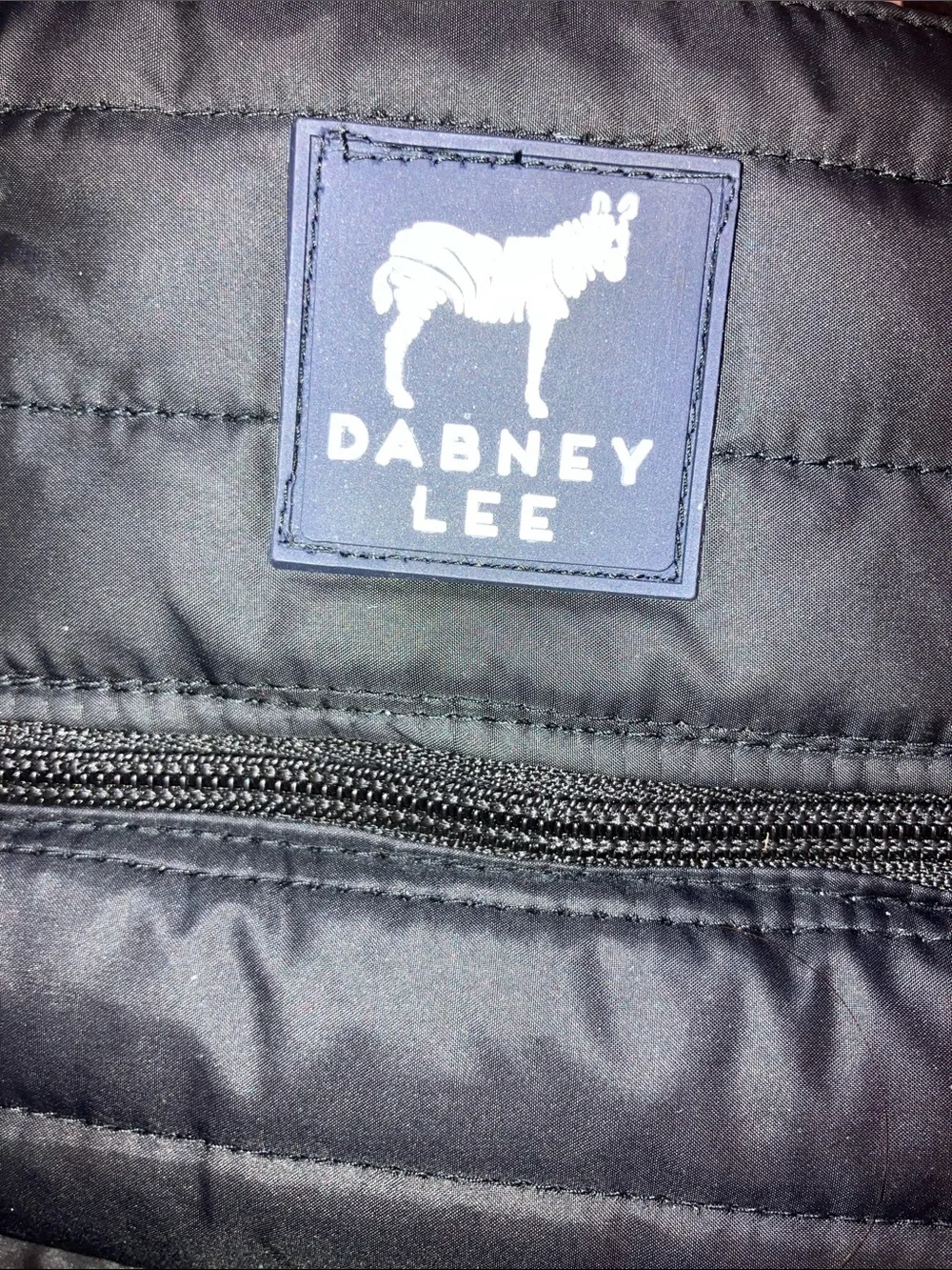 DABNEY LEE  Black Quilted Toiletry Bag with Front Zip
